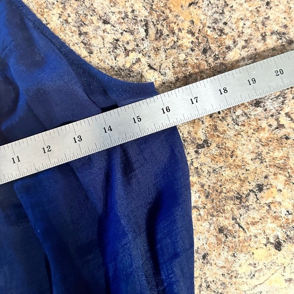 By&by Navy Women’s Dress Sleeveless Lined Size Large Rayon Polyester Knee Length - Picture 8 of 14